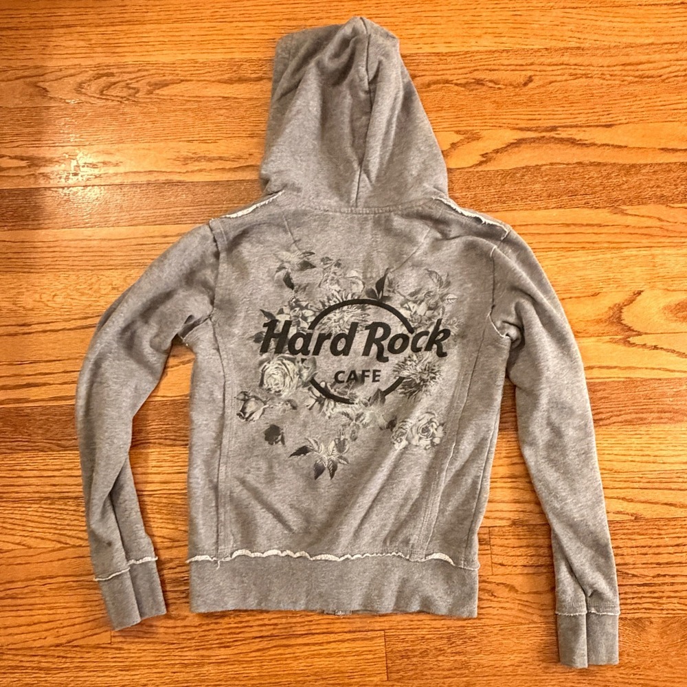 Women's Hard Rock Orlando Zip‎ Up with A Y2K Aesthetic Design XS